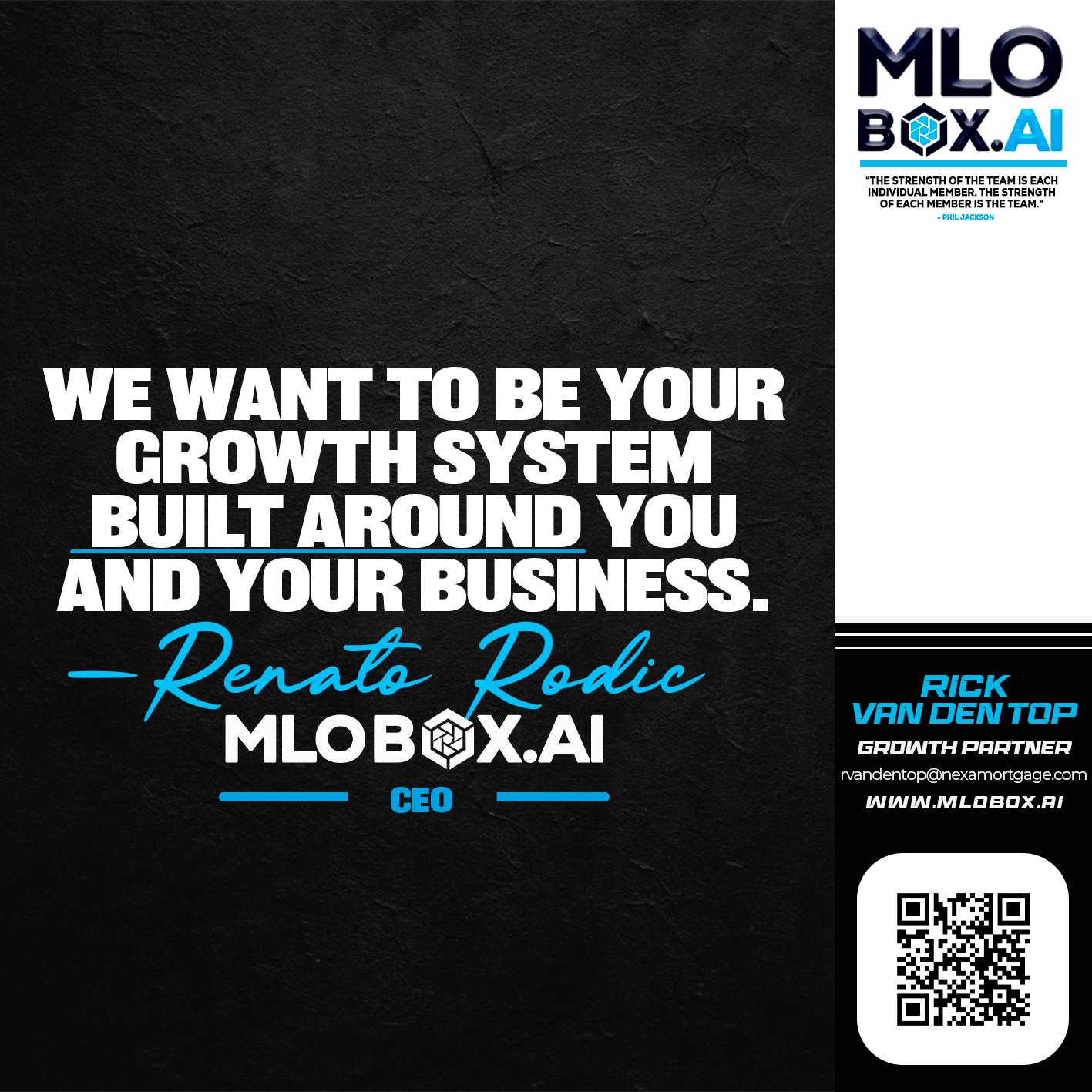 we wants - Rick Van Den Top -Loan Officer