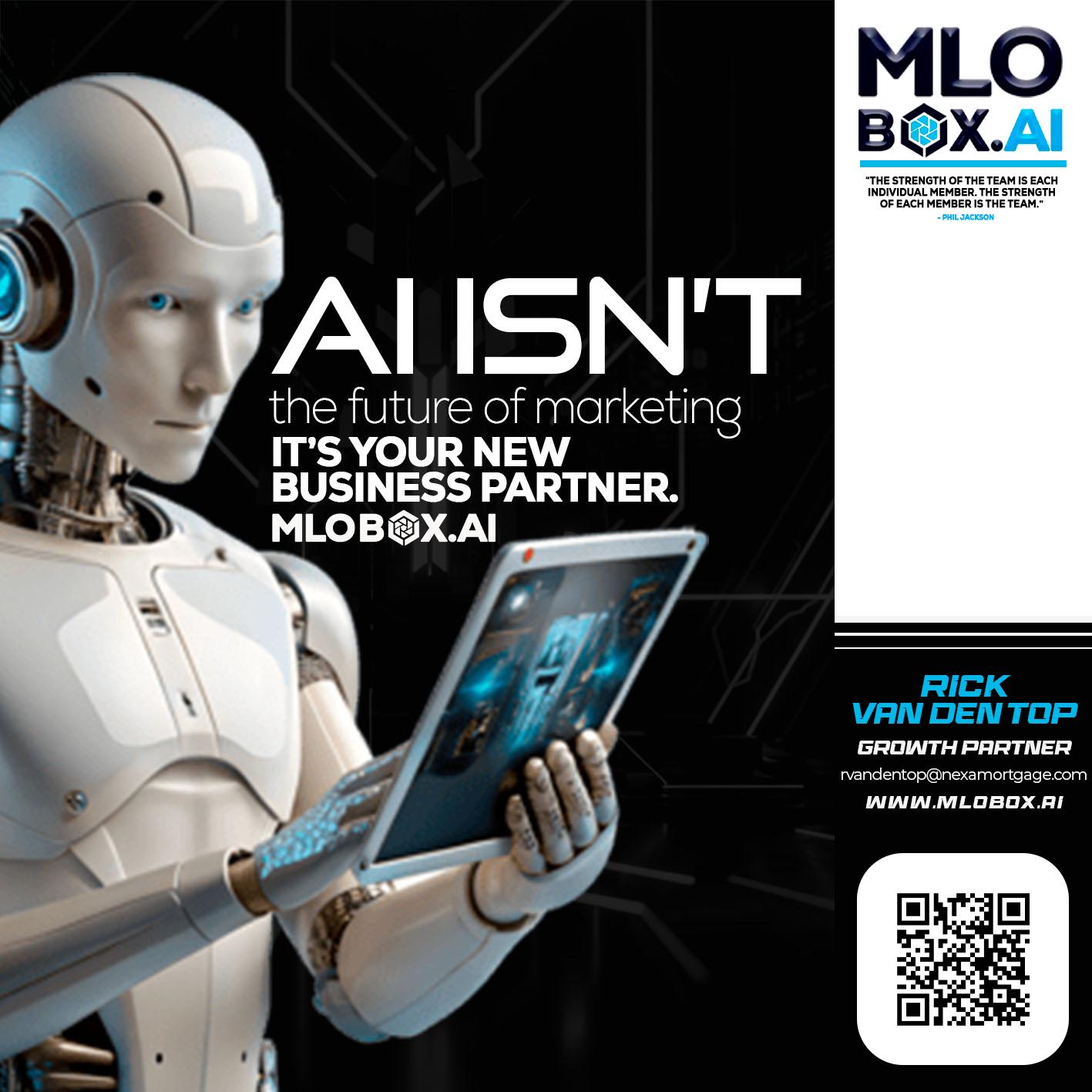 AI ISN'T - Rick Van Den Top -Loan Officer