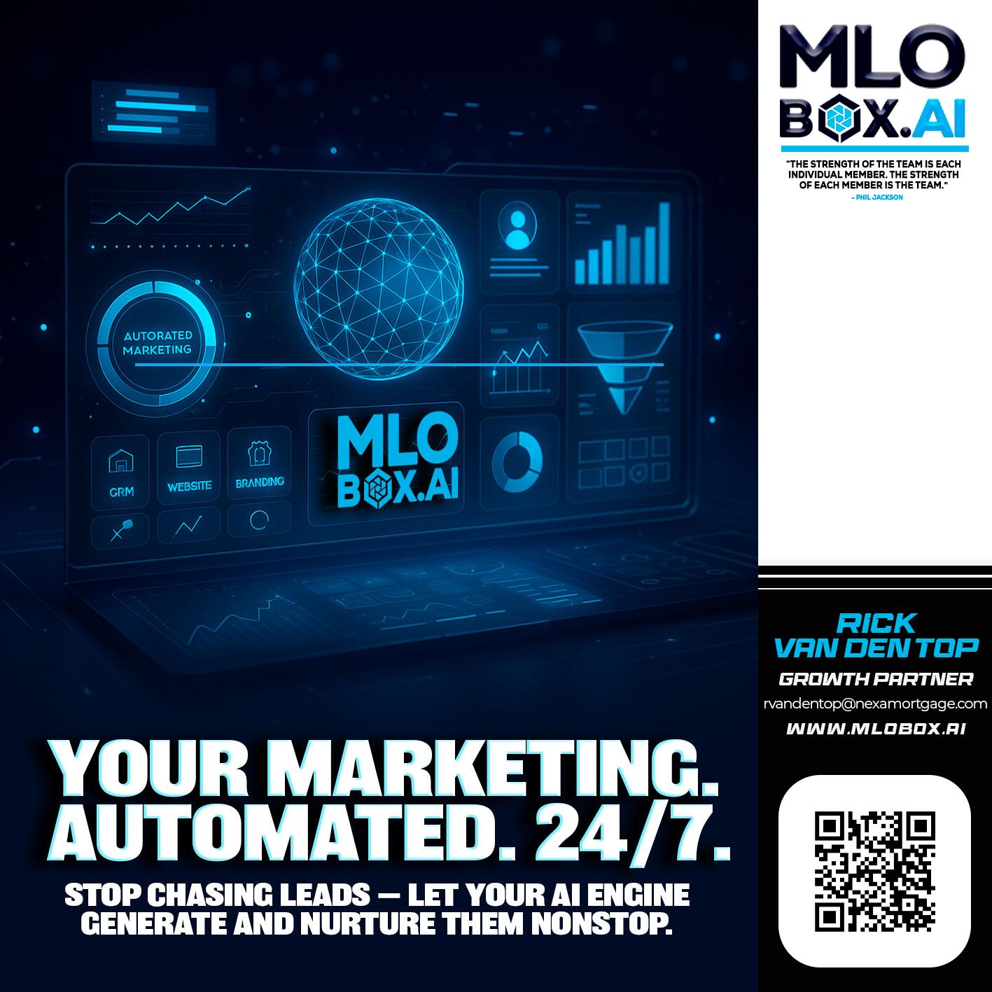 your marketing team - Rick Van Den Top -Loan Officer