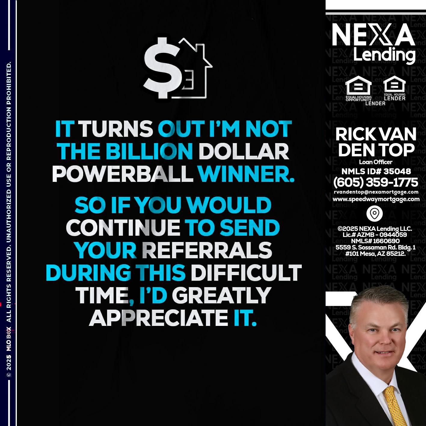 IT TURNS - Rick Van Den Top -Loan Officer