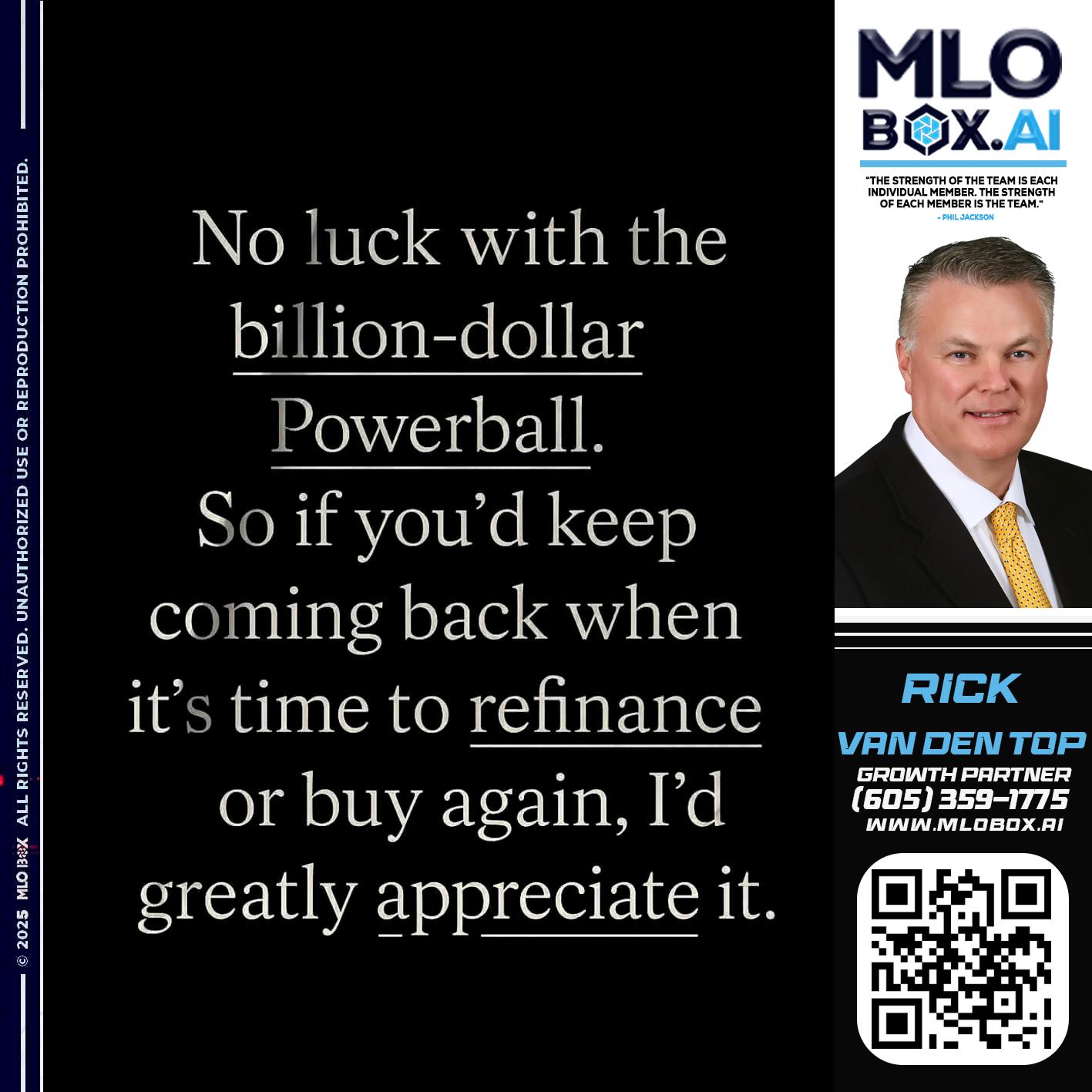 NO LUCK - Rick Van Den Top -Loan Officer