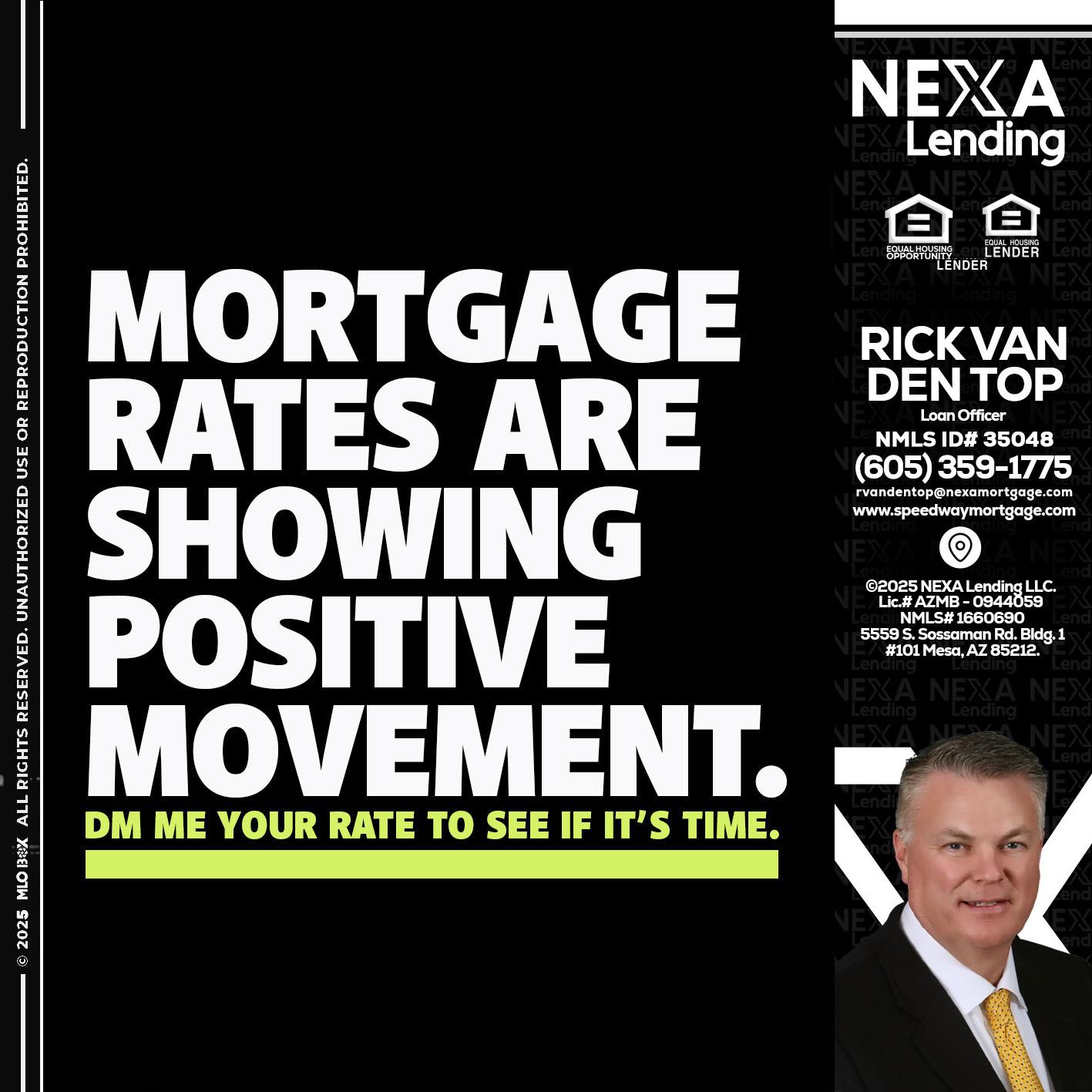 MORTGAGE - Rick Van Den Top -Loan Officer