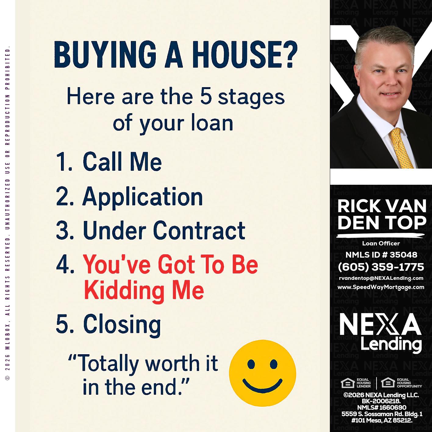 BUYING A HOUSE - Rick Van Den Top -Loan Officer
