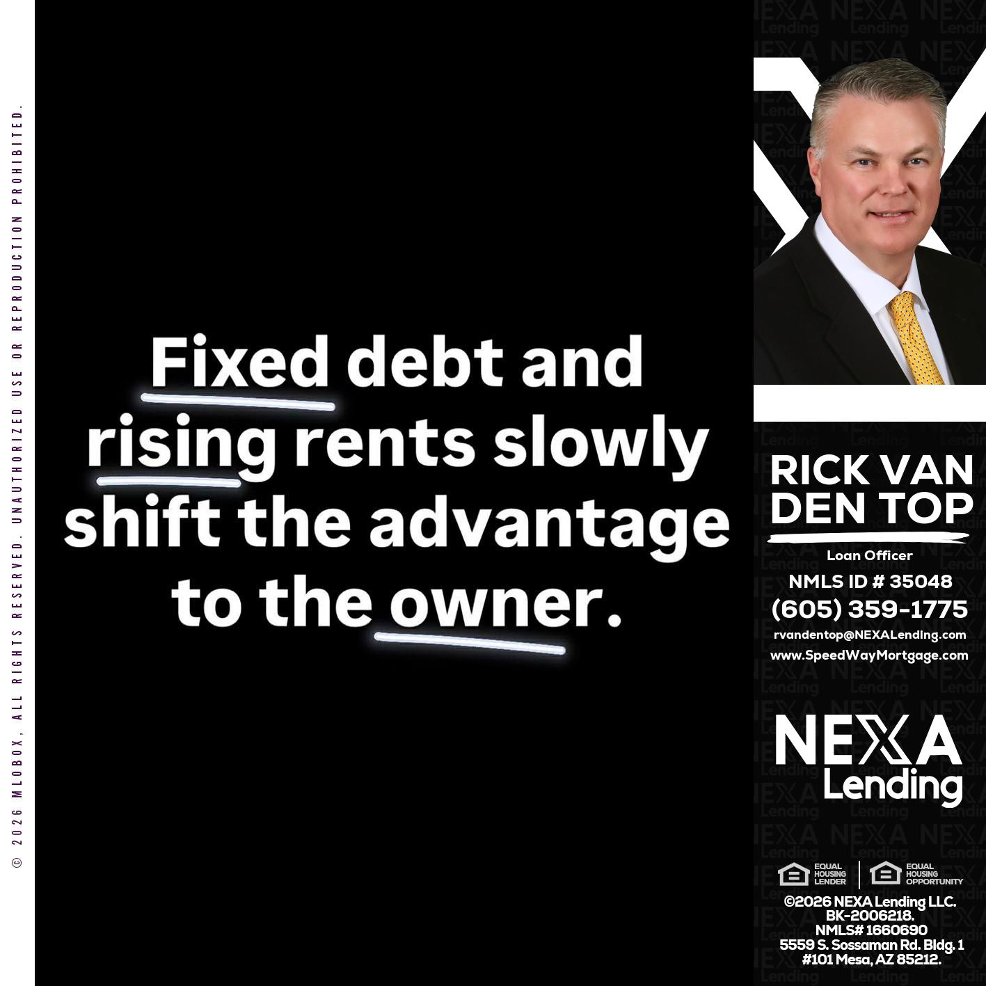FIXED DEBT - Rick Van Den Top -Loan Officer