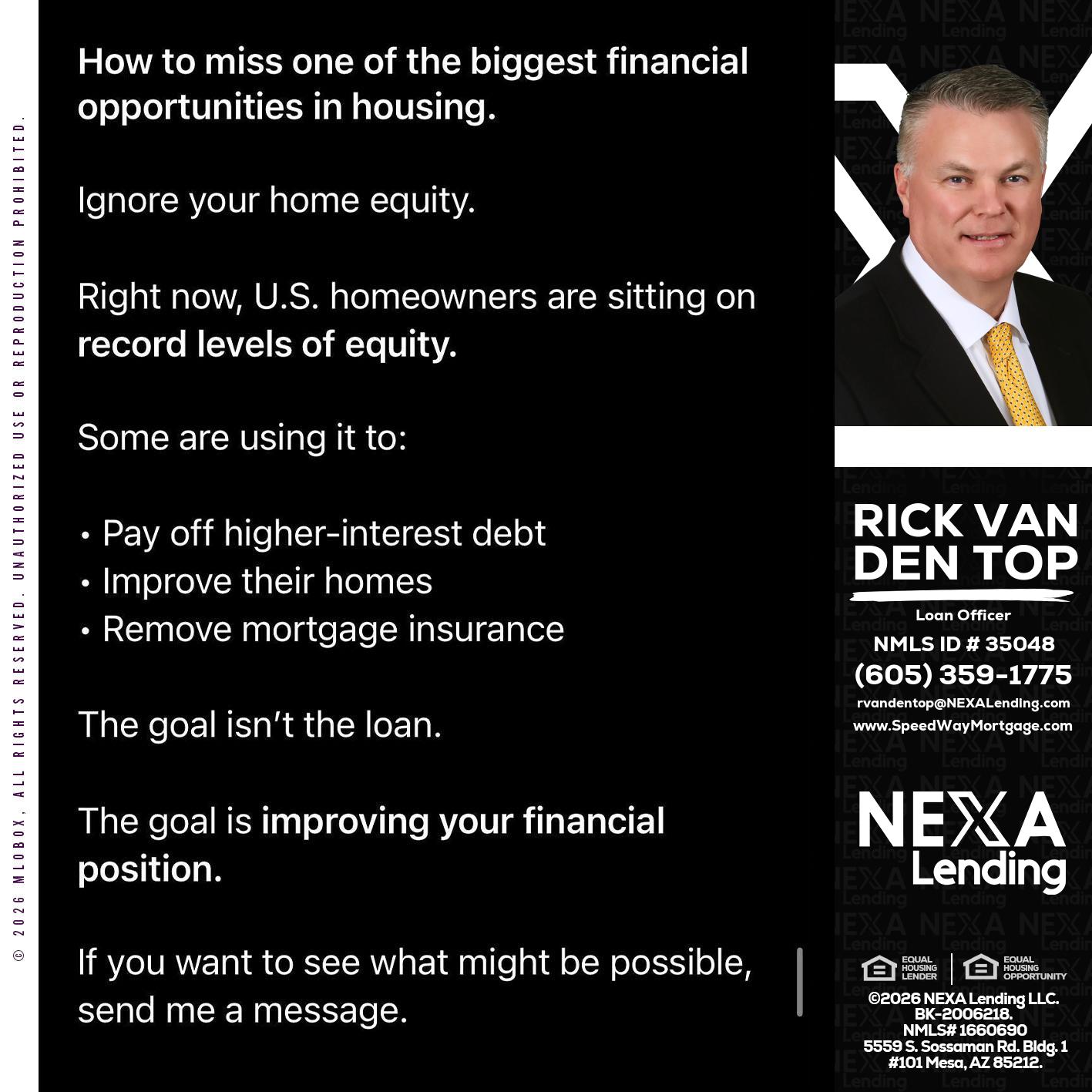 how to miss - Rick Van Den Top -Loan Officer