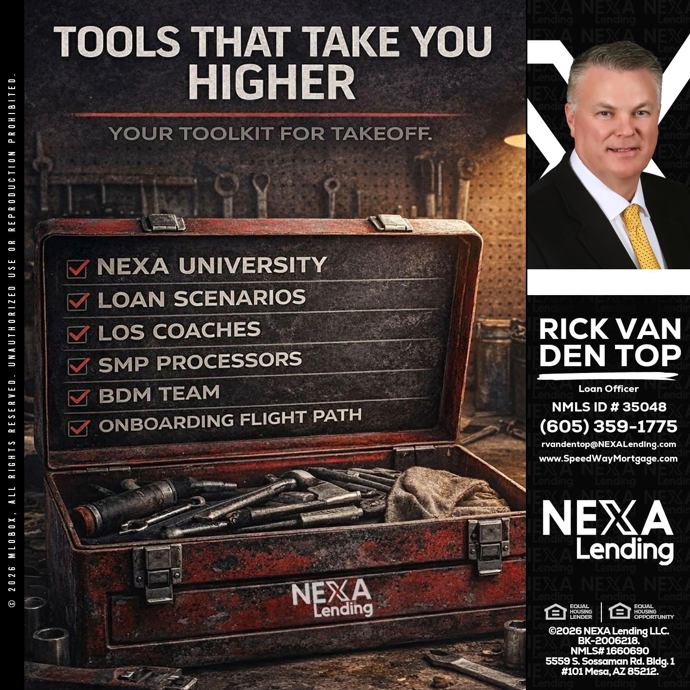 TOOLS THAT - Rick Van Den Top -Loan Officer