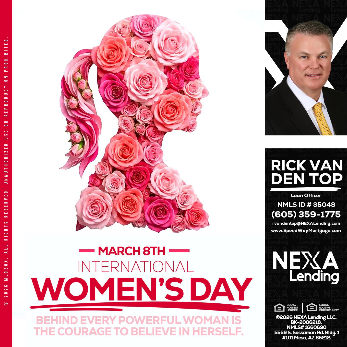 MARCH 8TH - Rick Van Den Top -Loan Officer