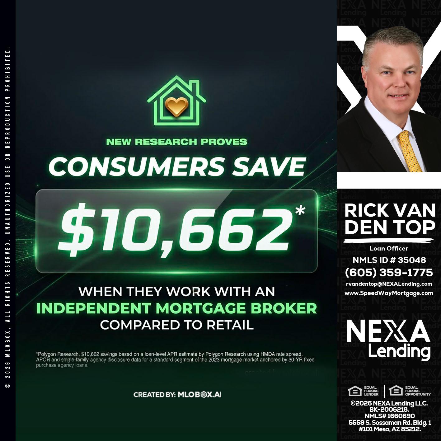 10,662 - Rick Van Den Top -Loan Officer