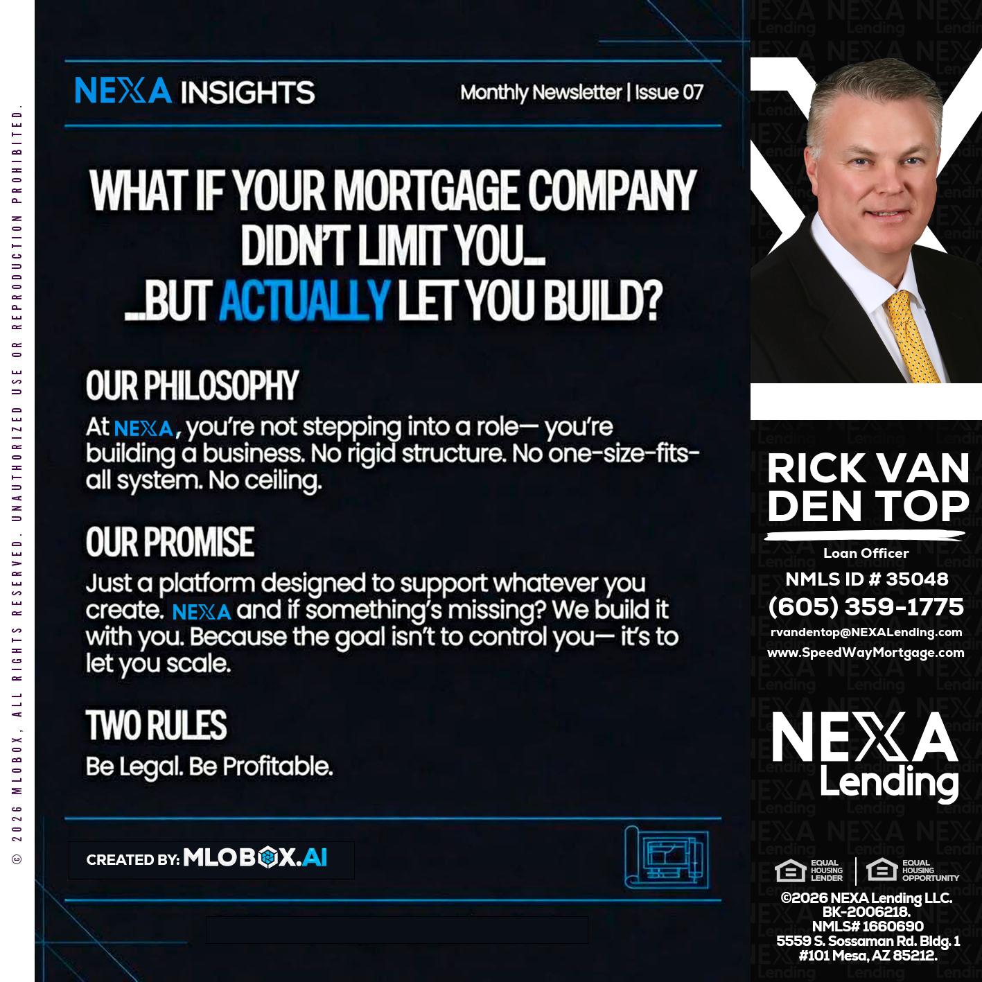 NEXA INSIGHTS - Rick Van Den Top -Loan Officer