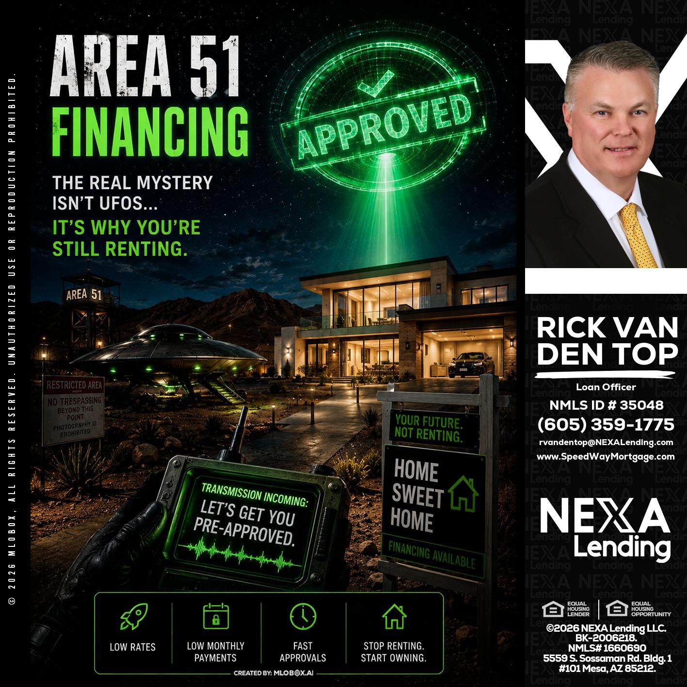 AREA 51 - Rick Van Den Top -Loan Officer