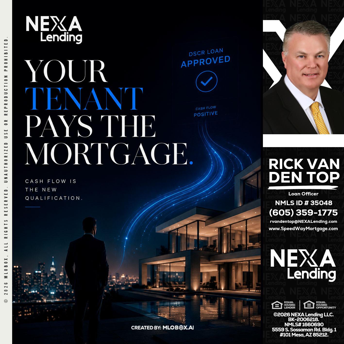 DSCR LOANS - Rick Van Den Top -Loan Officer