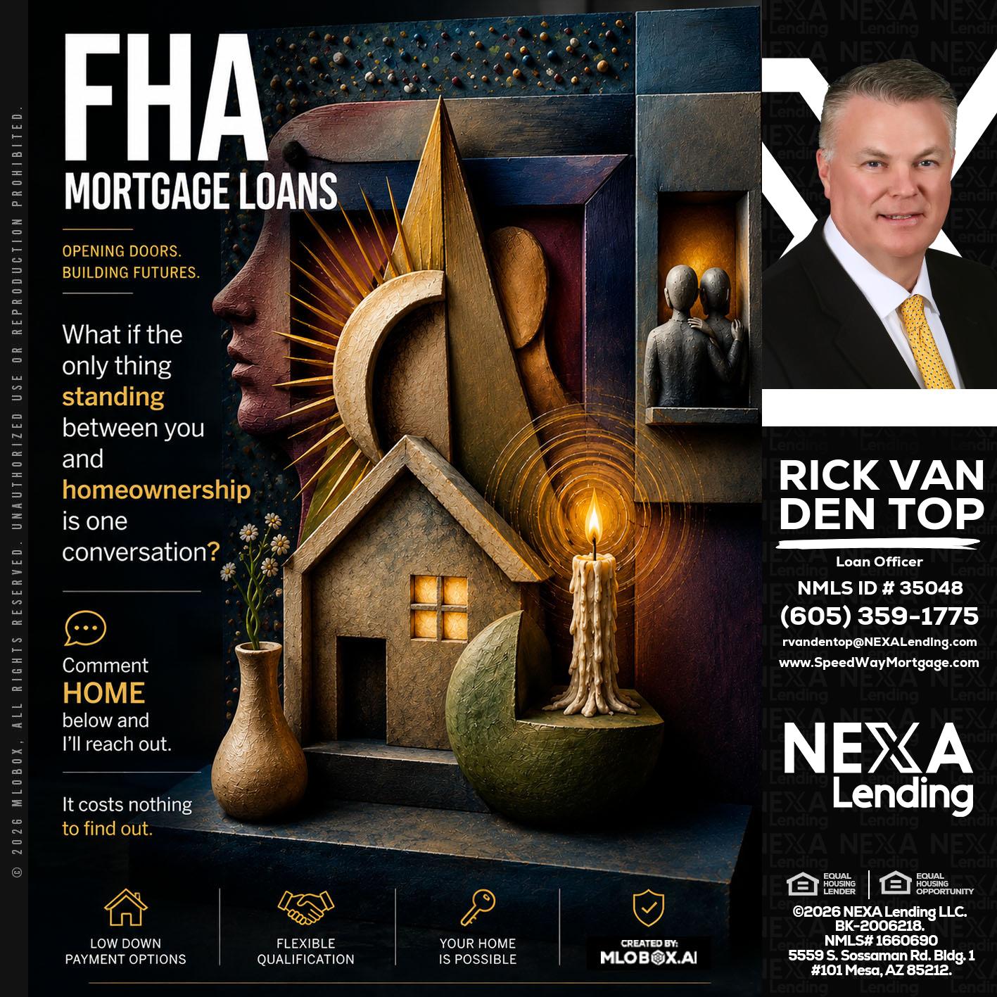 FHA - Rick Van Den Top -Loan Officer