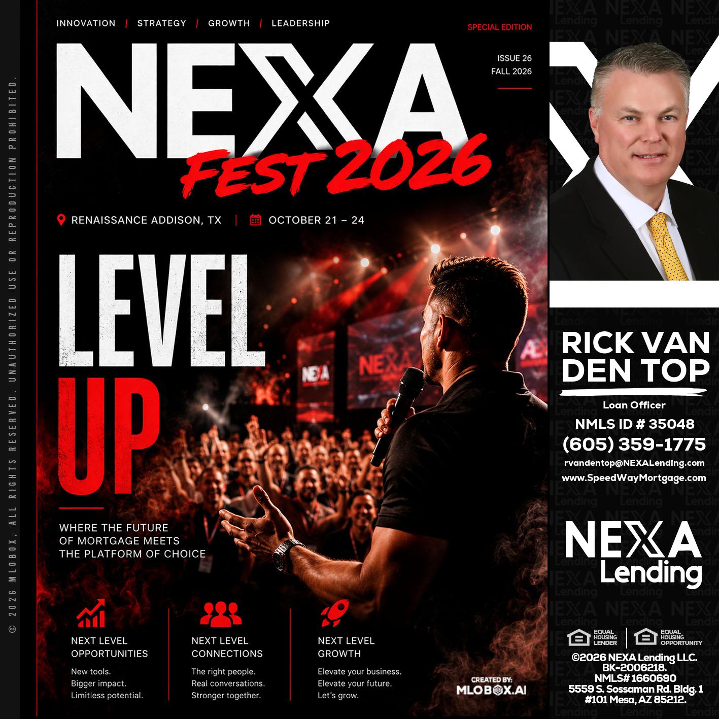 NEXA FEST 2026 - Rick Van Den Top -Loan Officer