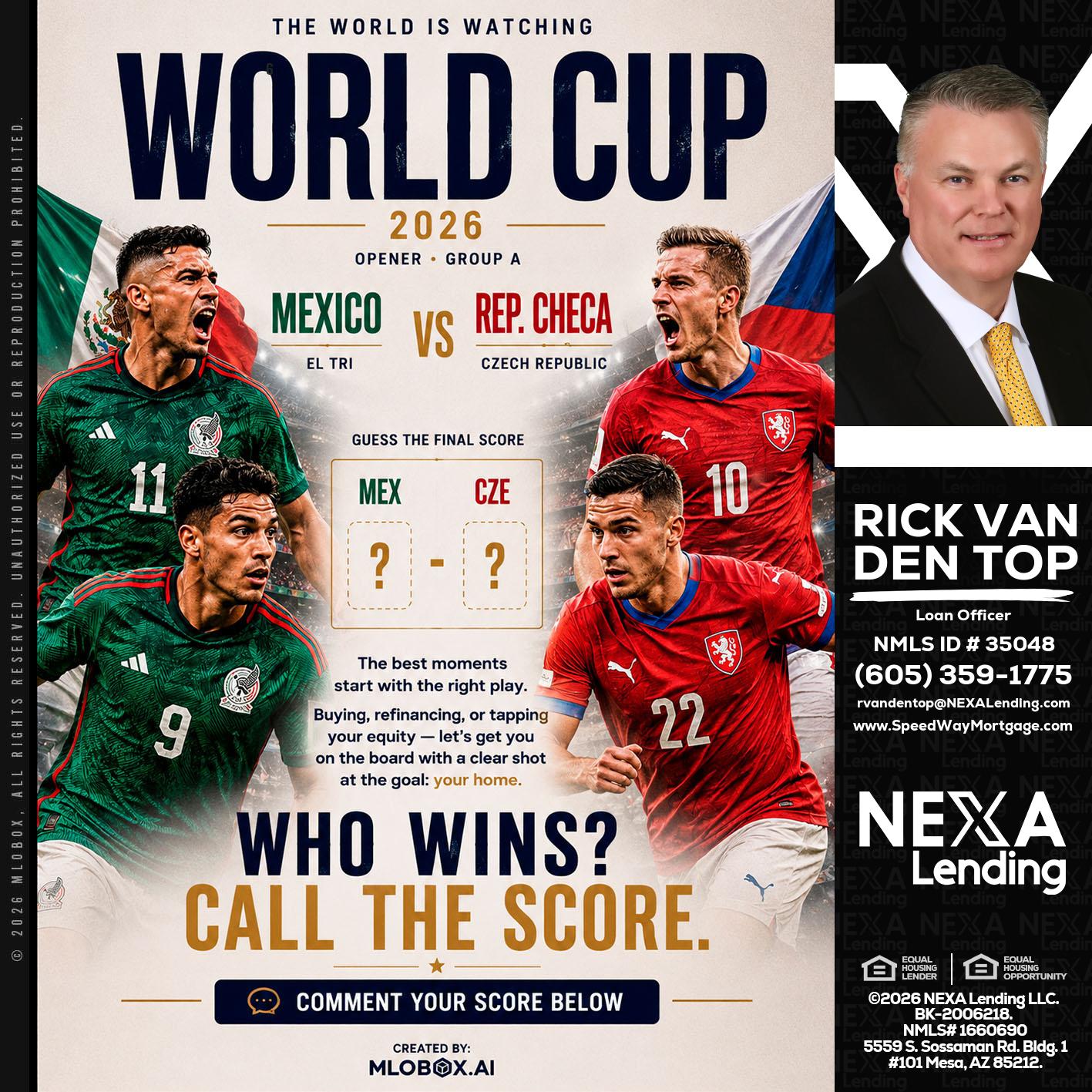 WORLD CUP 2026 - Rick Van Den Top -Loan Officer