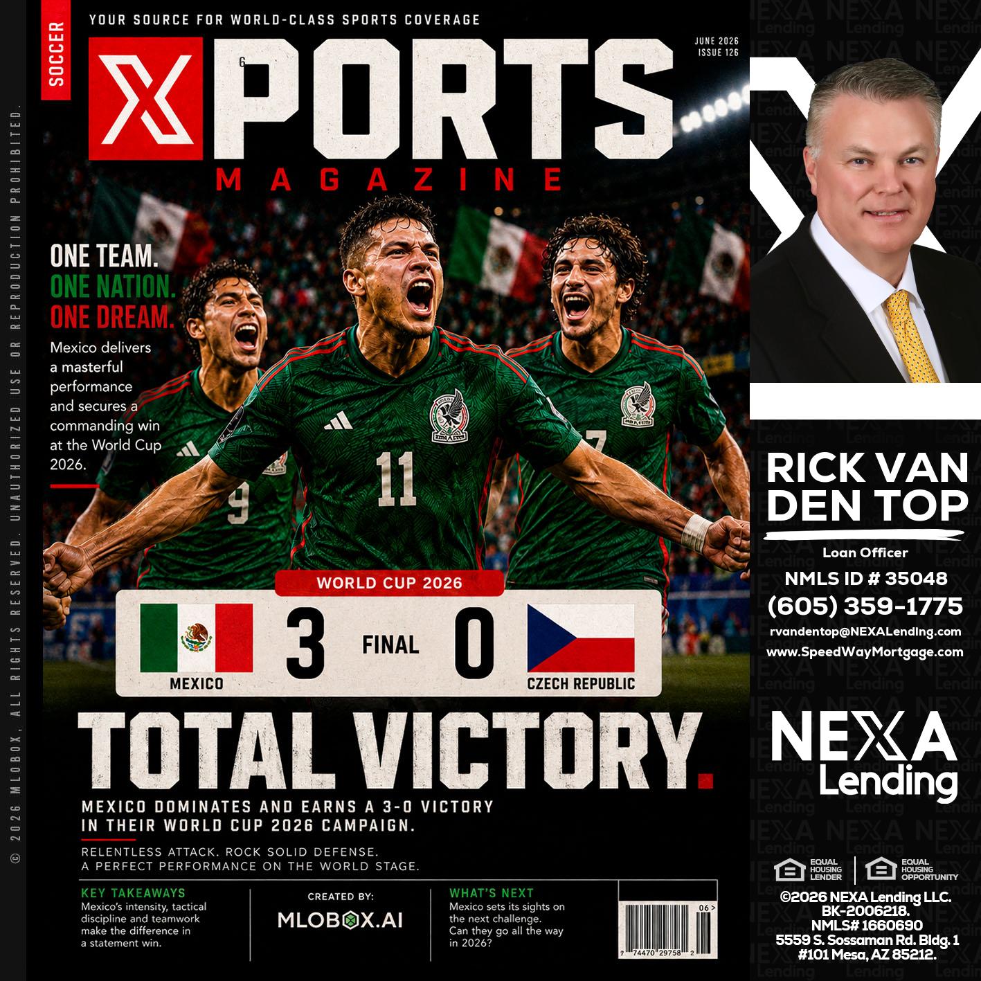 World Cup 2026 MEX 1-0 CZECH - Rick Van Den Top -Loan Officer