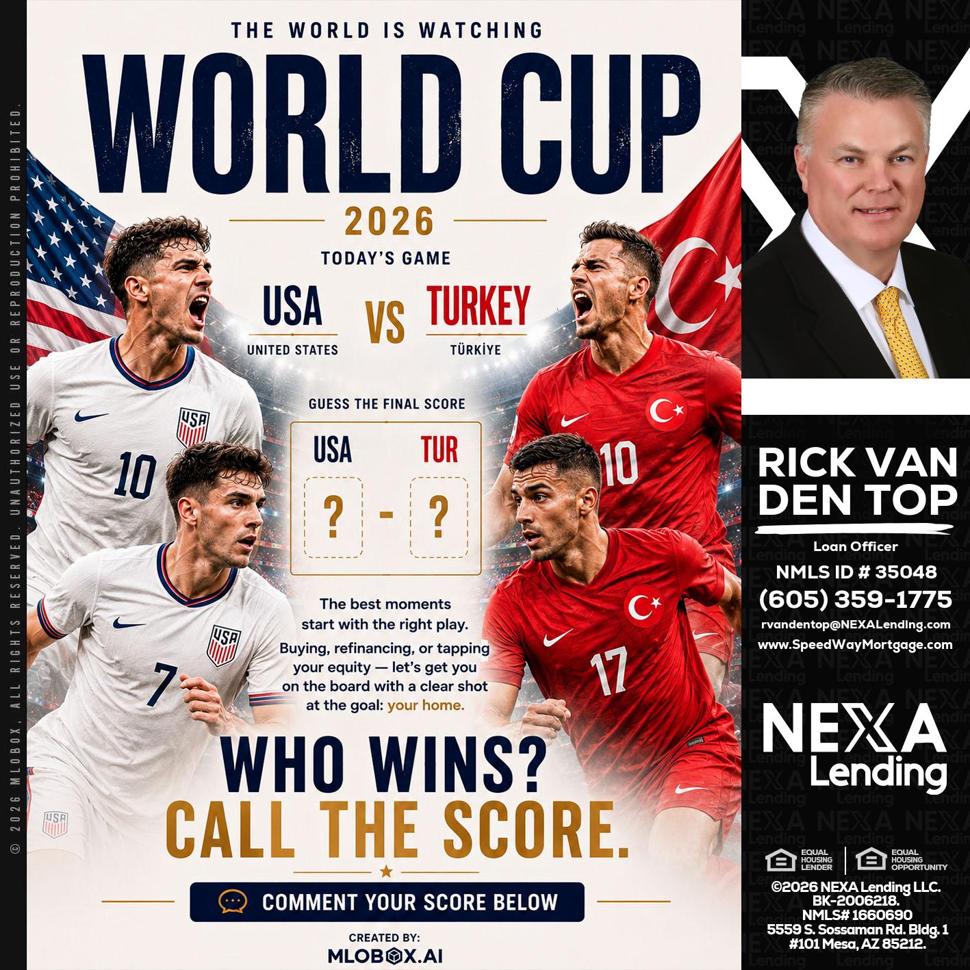 WORLD CUP 2026 - Rick Van Den Top -Loan Officer