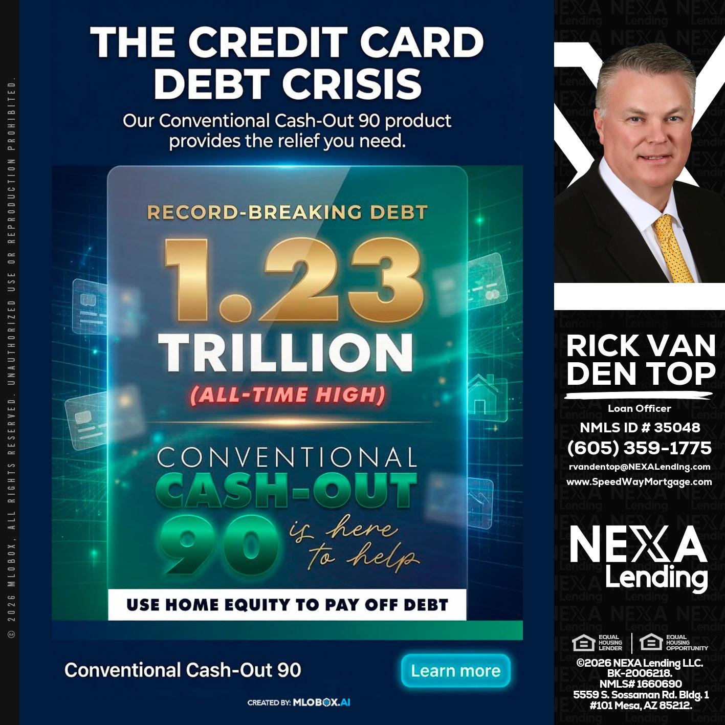 THE CREDIT CARD - Rick Van Den Top -Loan Officer