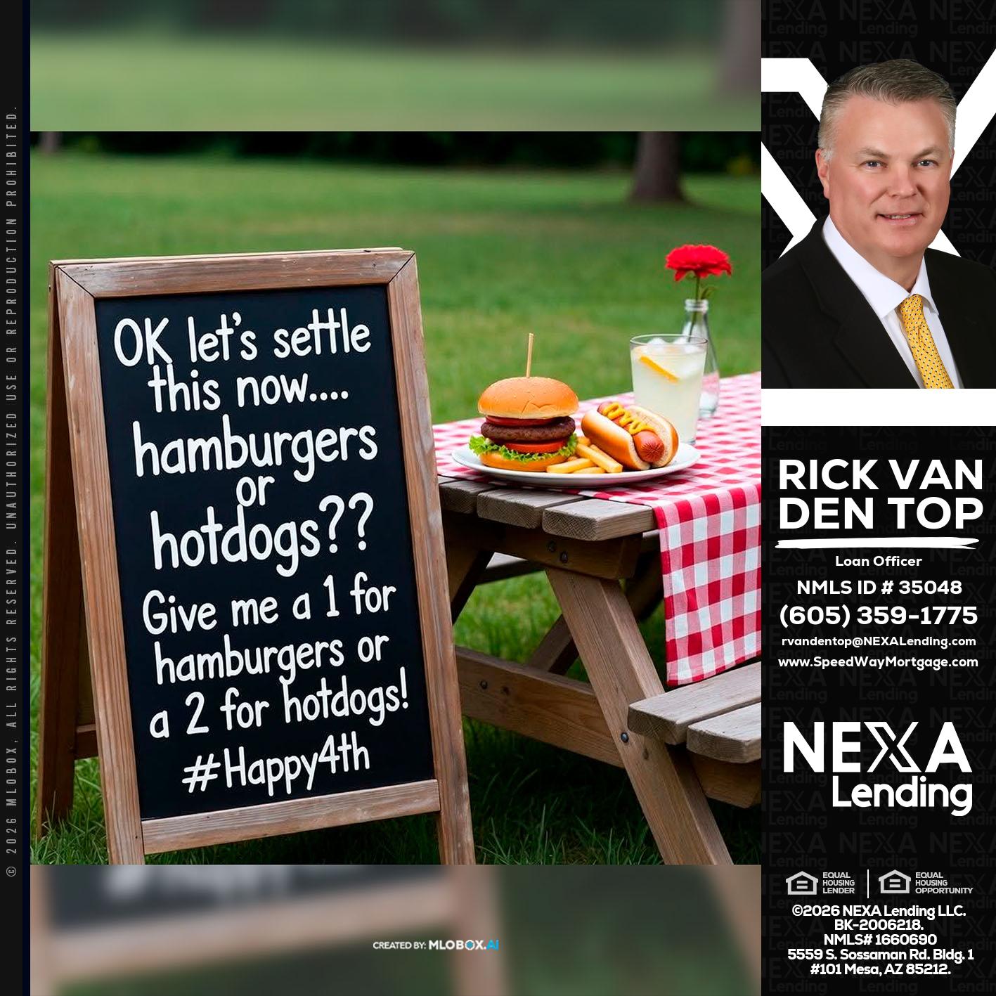 let settle this - Rick Van Den Top -Loan Officer