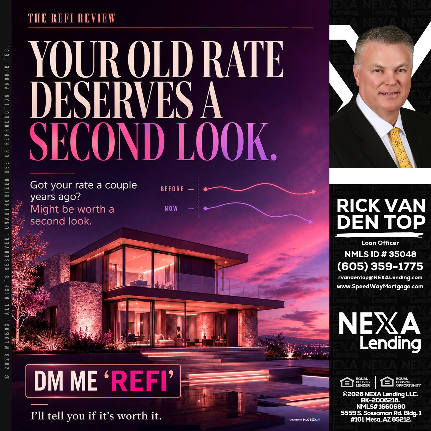 YOUR OLD - Rick Van Den Top -Loan Officer
