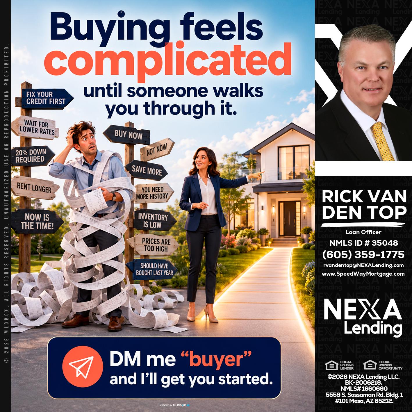 buying feels - Rick Van Den Top -Loan Officer